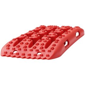 VEVOR 2PCS Traction Boards with PP for Mud Snow Sand Storage Bag Short Red